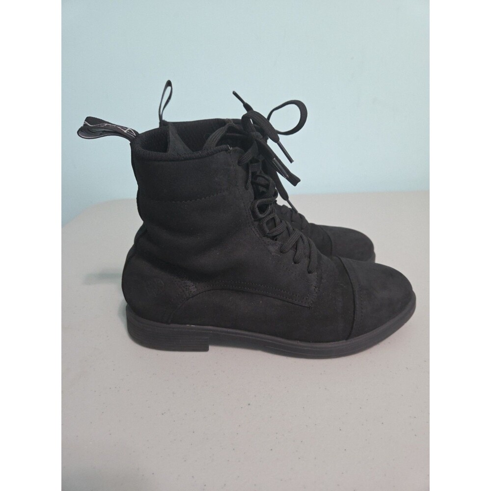 Xena womens 9.5 composite toe black leather slip resistant work boot